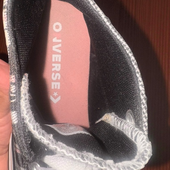 Converse Chuck Taylor All Star Women’s  Hi “Twisted Prep” BLACK/WHITE/EGRET - Picture 12 of 14